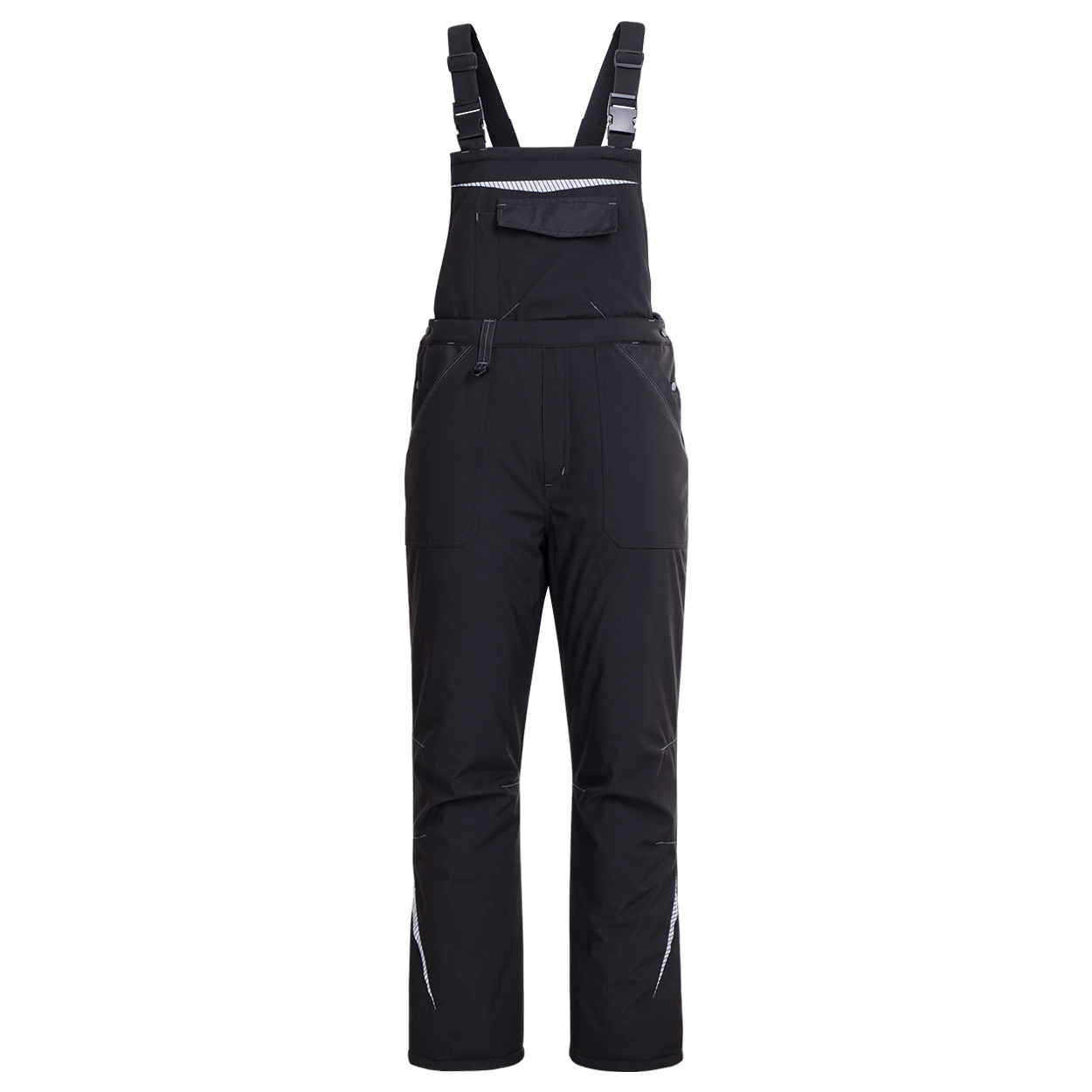 Work bib pants REVOLT SOFTSHELL WINTER BLACK - 1