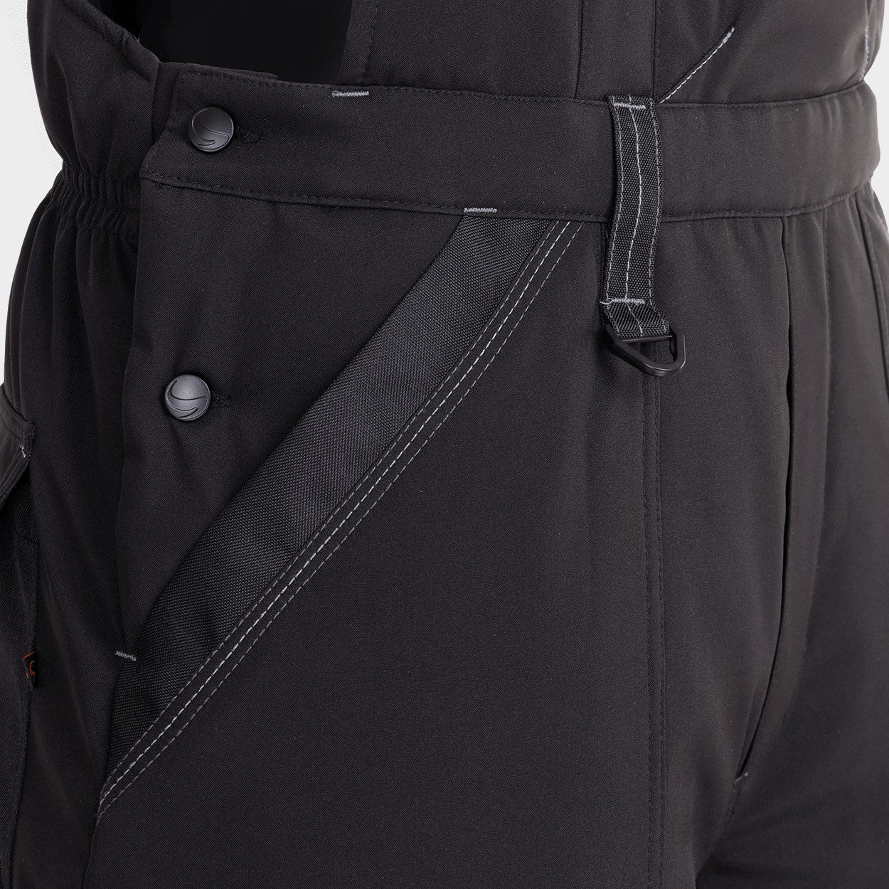 Work bib pants REVOLT SOFTSHELL WINTER BLACK - 5