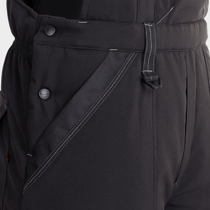Work bib pants REVOLT SOFTSHELL WINTER BLACK - 5