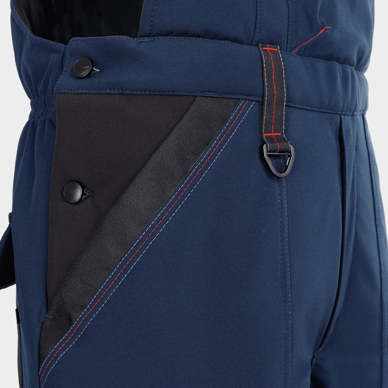 Работен полугащеризон REVOLT SOFTSHELL WINTER NAVY BLUE/BLACK - 4