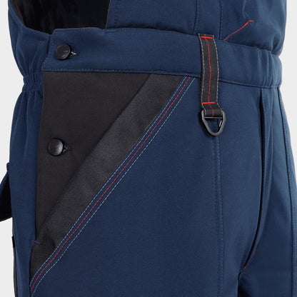 Работен полугащеризон REVOLT SOFTSHELL WINTER NAVY BLUE/BLACK - 4