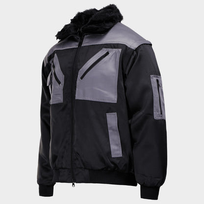 Geacă de lucru BN CONTRAST PILOT NEGRU - 3