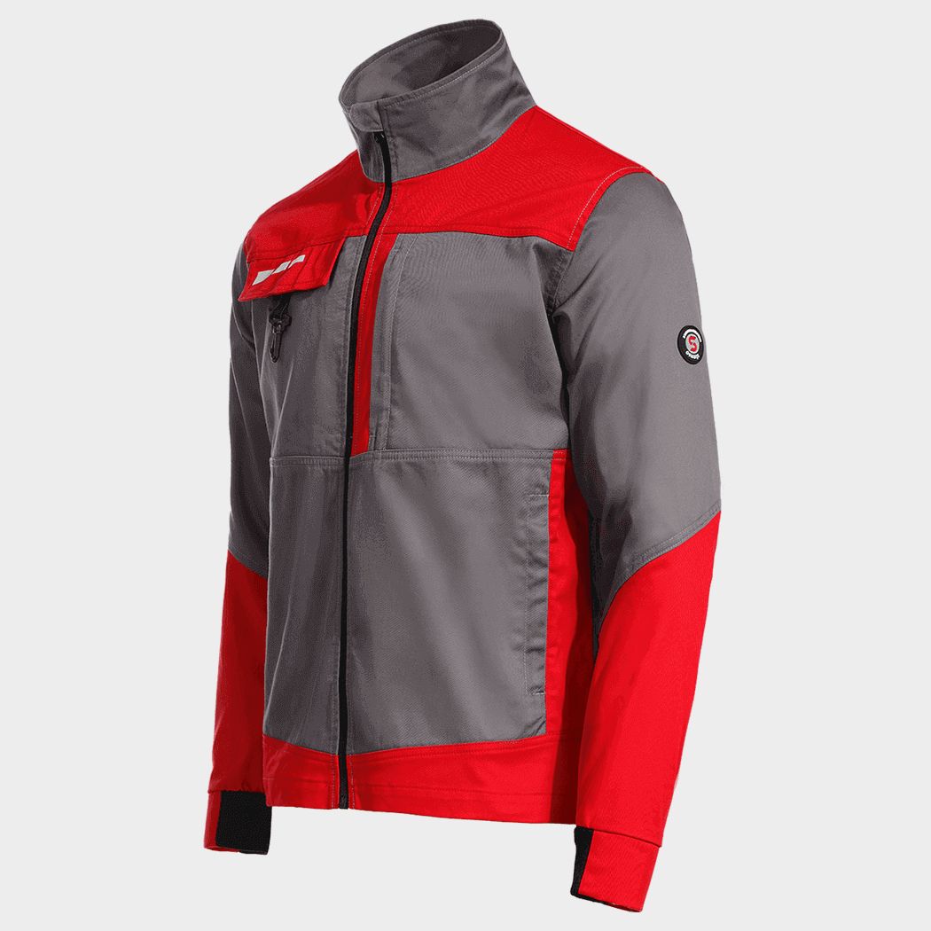 Work jacket EOS STRETCH RED/GREY - 4