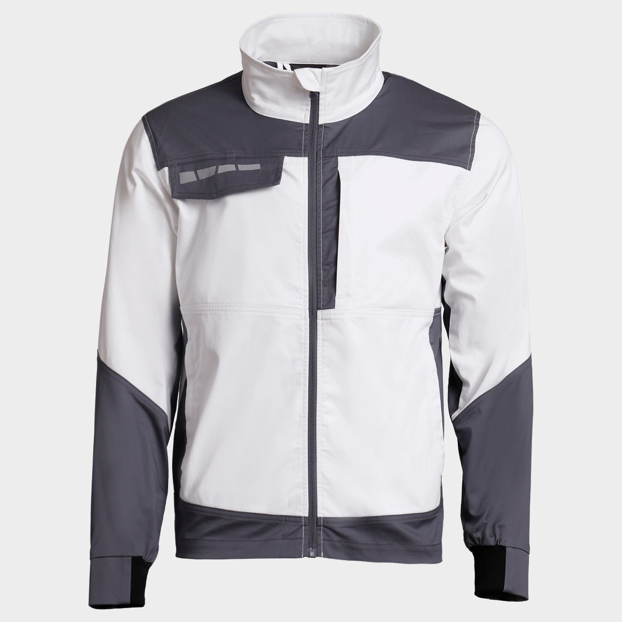 Work jacket EOS STRETCH WHITE/DARK GREY - 1