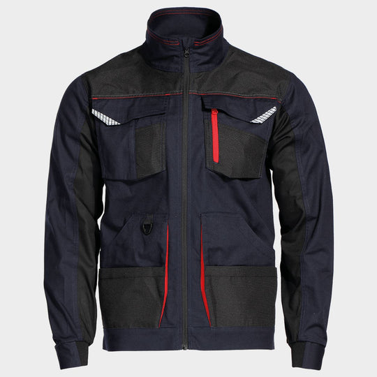 Jachetă de lucru KASTOR STRETCH DARK BLUE/RED - 1