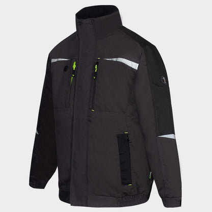 Geacă de lucru KASTOR T/C WINTER GREY/BLACK/GREEN - 4