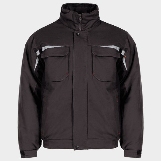 Geacă de lucru KASTOR WINTER GREY COTTON GREY/BLACK - 1