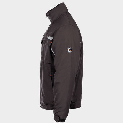 Work jacket KASTOR WINTER GREY COTTON GREY/BLACK - 4