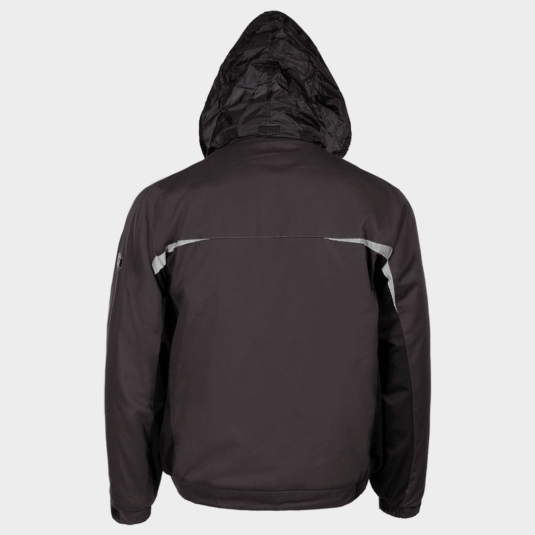 Work jacket KASTOR WINTER GREY COTTON GREY/BLACK - 7