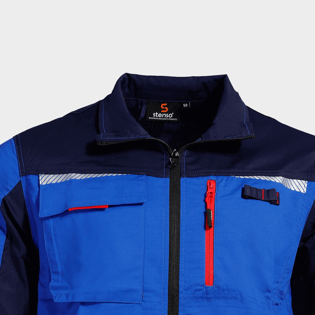 Μπουφάν εργασίας PRISMA LIGHT STRETCH ROYAL BLUE/NAVY - 6