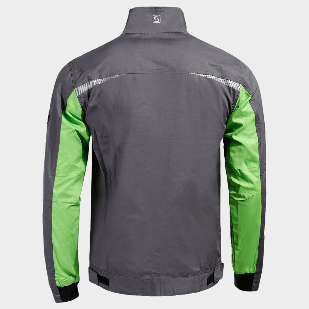 Work jacket PRISMA LIGHT STRETCH GREY/GREEN - 2