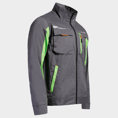 Work jacket PRISMA LIGHT STRETCH GREY/GREEN - 4