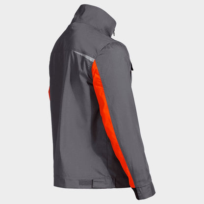 Work jacket PRISMA LIGHT STRETCH GREY/ORANGE - 4