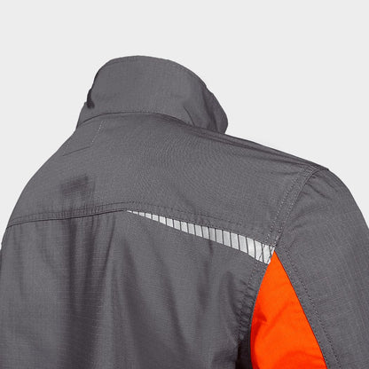 Work jacket PRISMA LIGHT STRETCH GREY/ORANGE - 6
