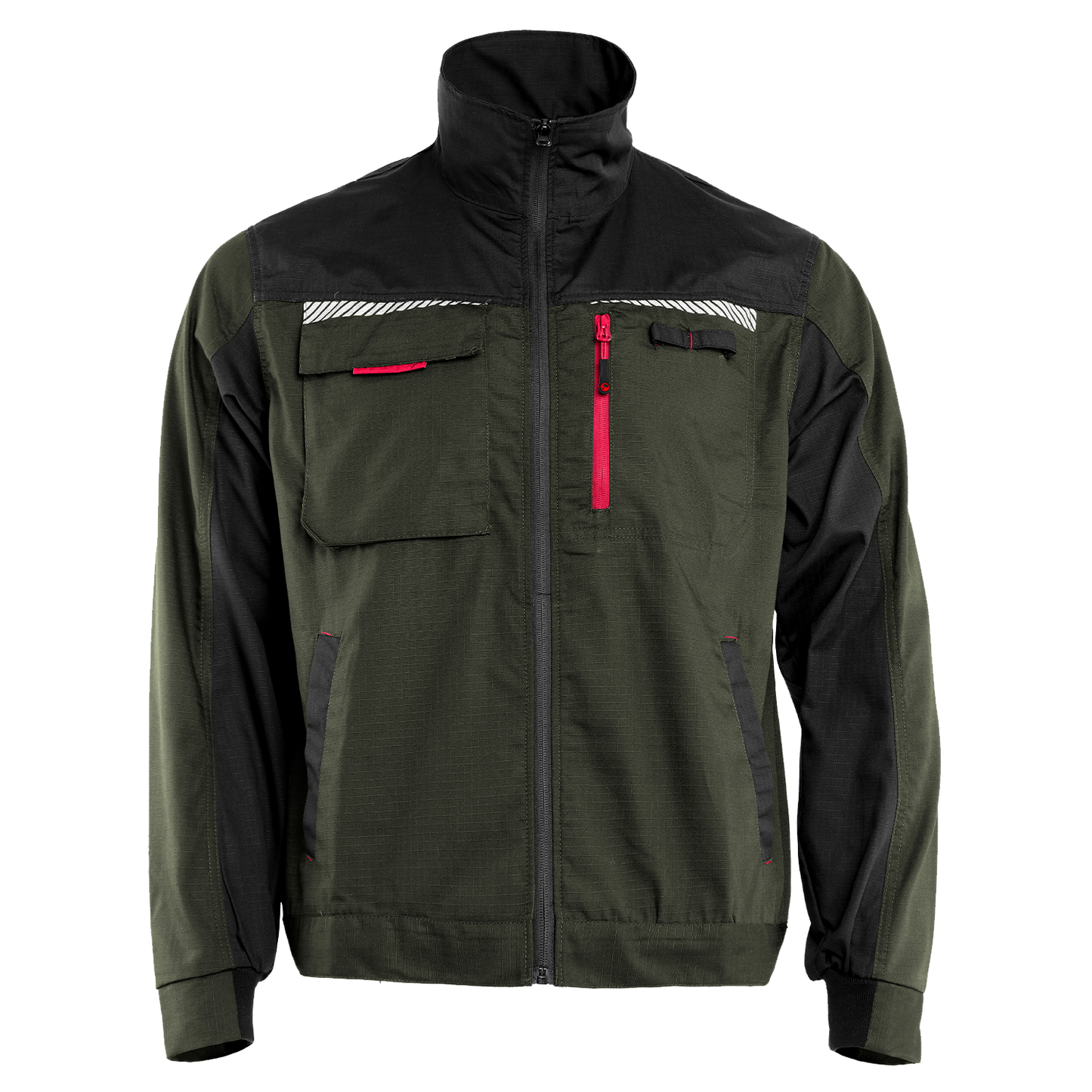 Work jacket PRISMA SUMMER OLIVE/BLACK - 1