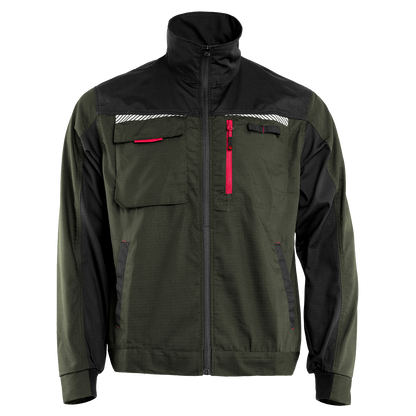 Work jacket PRISMA SUMMER OLIVE/BLACK - 1