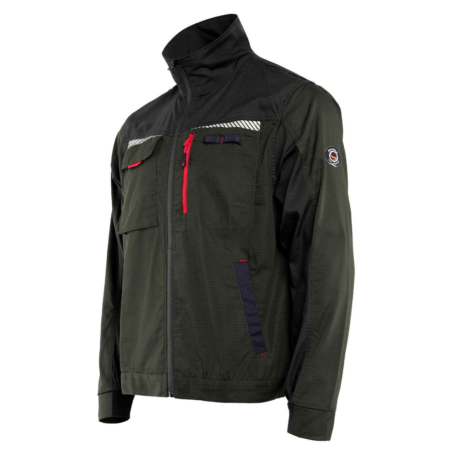 Work jacket PRISMA SUMMER OLIVE/BLACK - 3