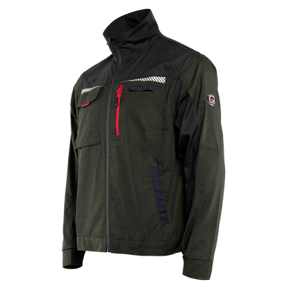 Work jacket PRISMA SUMMER OLIVE/BLACK - 3