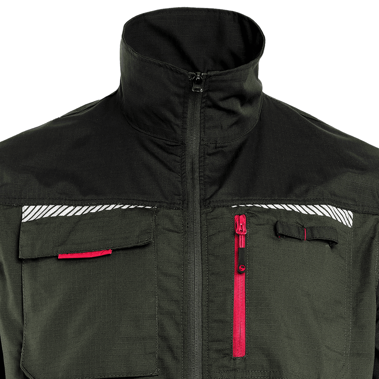 Work jacket PRISMA SUMMER OLIVE/BLACK - 5
