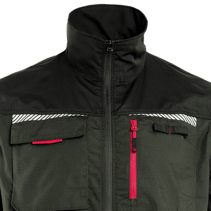 Work jacket PRISMA SUMMER OLIVE/BLACK - 5
