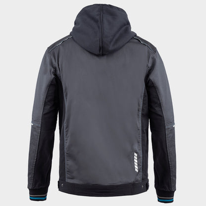 Work jacket REVOLT 4STRETCH GREY/BLACK/PETROL - 3