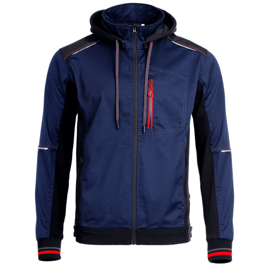 Work jacket REVOLT 4STRETCH NAVY BLUE/BLACK/RED - 1