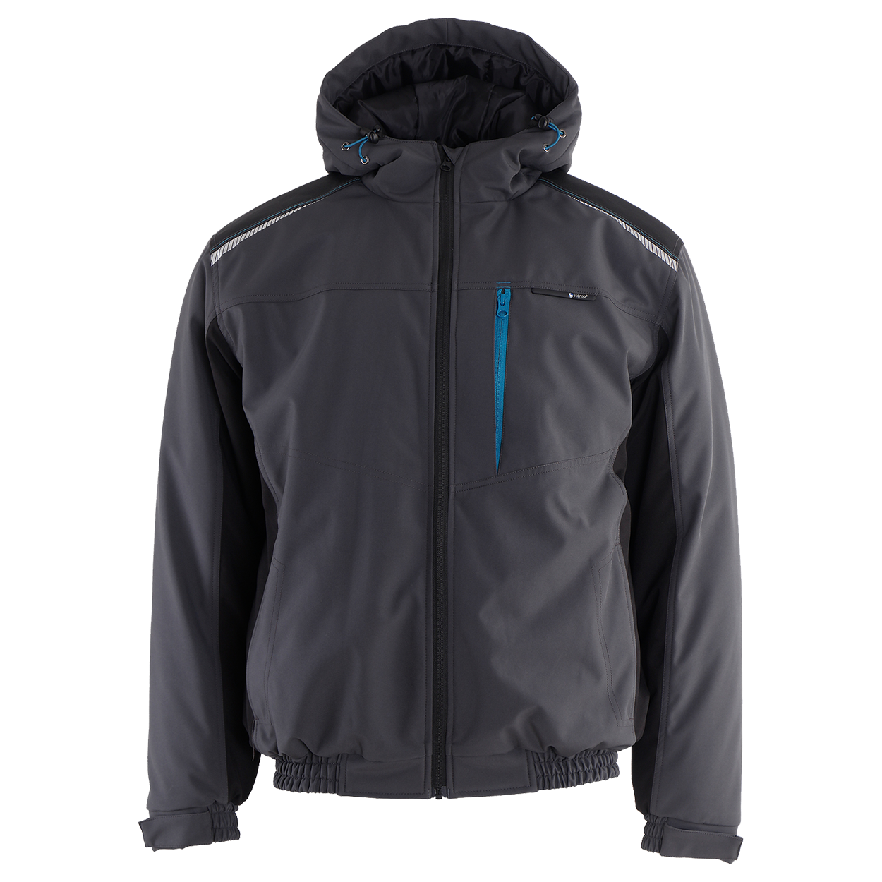 Работно яке REVOLT SOFTSHELL WINTER GREY/BLACK - 1