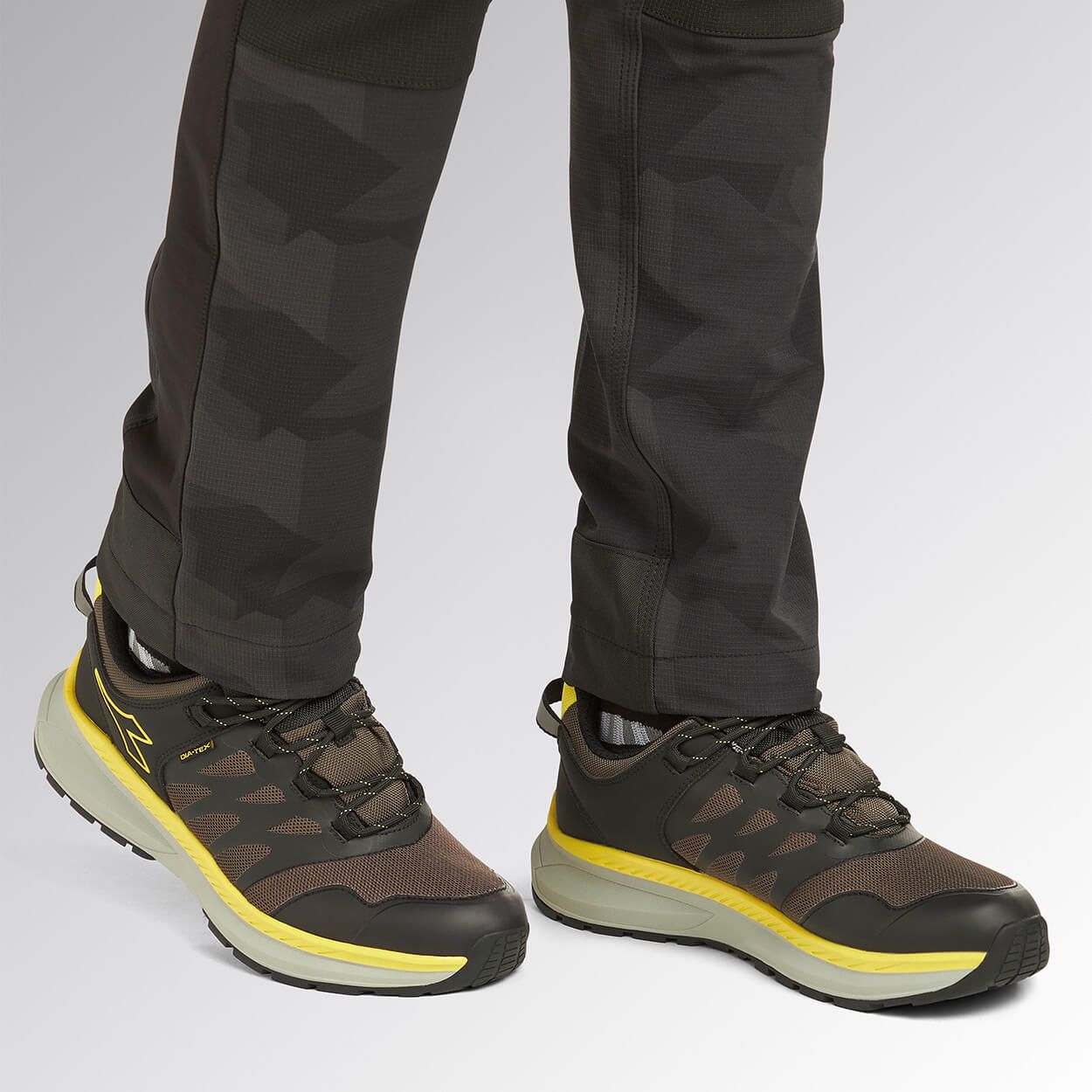 Work shoes DIADORA FREEDOM LOW O6 SR BROWN GRAY/YELLOW - 2