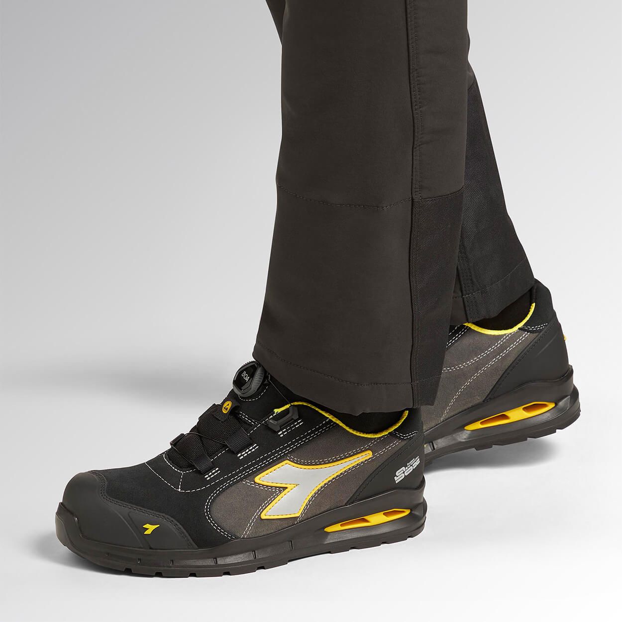 Work shoes DIADORA RUN A.BOX MSTR BOA LOW S3S FO SR SC ESD BLACK/GREY - 2