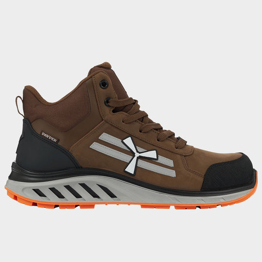 Παπούτσια εργασίας PAYPER X-MOON MID S3S FO SR ESD CHOCO SPRITZ - 1