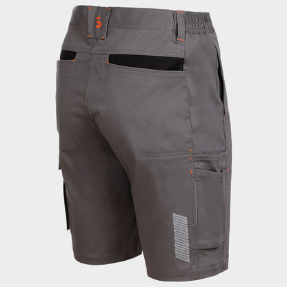 Работен къс панталон MELBOURNE STRETCH  GREY/BLACK - 6