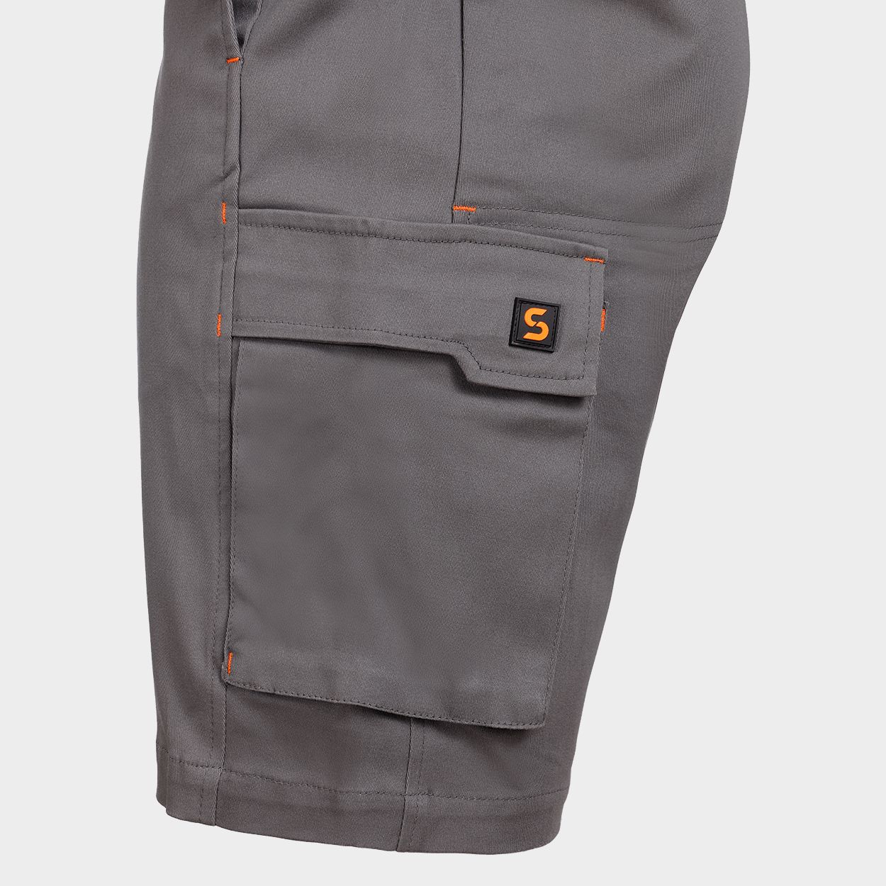 Работен къс панталон MELBOURNE STRETCH  GREY/BLACK - 7
