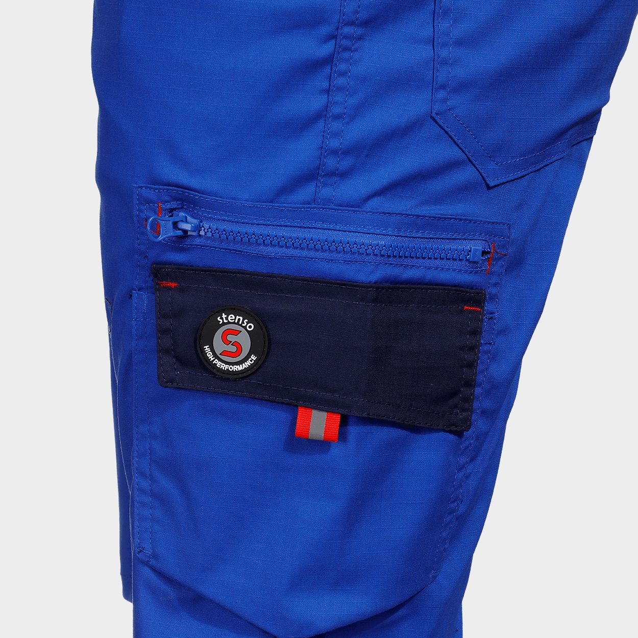 Βερμούδα εργασίας PRISMA LIGHT STRETCH ROYAL BLUE - 6