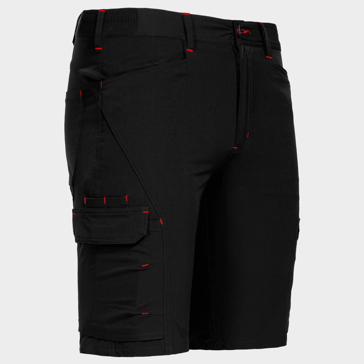 Работен къс панталон VIGOR BLACK/RED - 4
