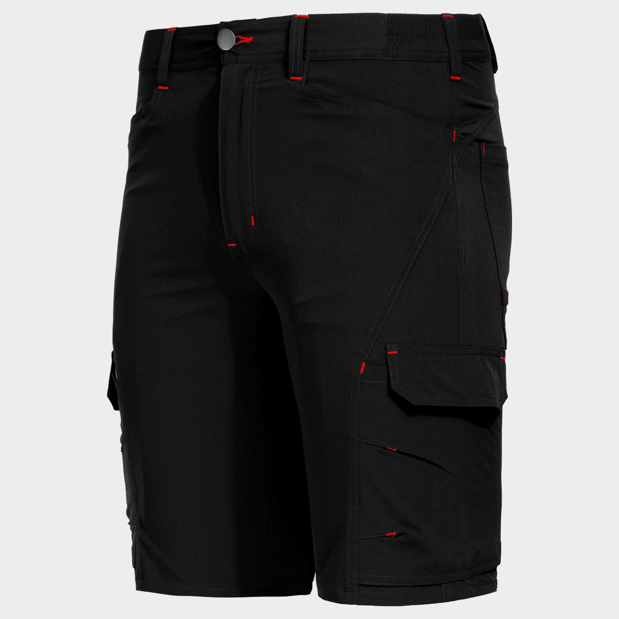 Работен къс панталон VIGOR BLACK/RED - 5