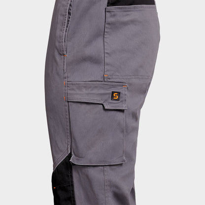 Pantaloni de lucru MELBOURNE STRETCH GREY/BLACK - 4
