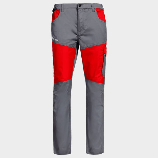 Work trousers EOS STRETCH RED/GREY - 1