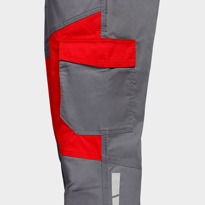 Work trousers EOS STRETCH RED/GREY - 8