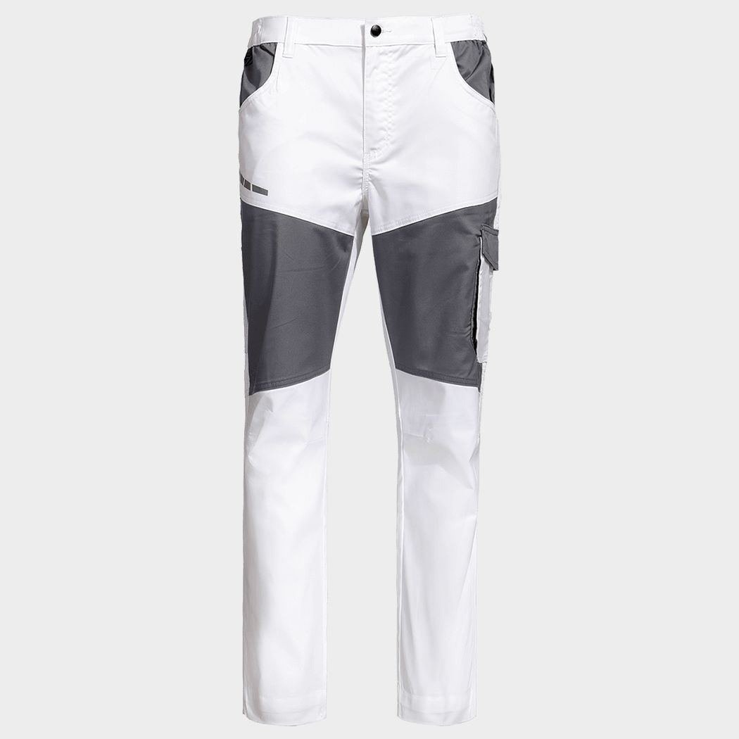 Work trousers EOS STRETCH WHITE/GREY - 1