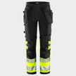 Работен панталон FRISTADS CRAFTSMAN HV YELLOW/BLACK - 1