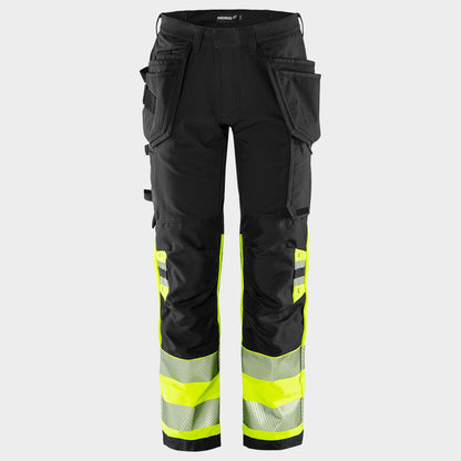 Работен панталон FRISTADS CRAFTSMAN HV YELLOW/BLACK - 1