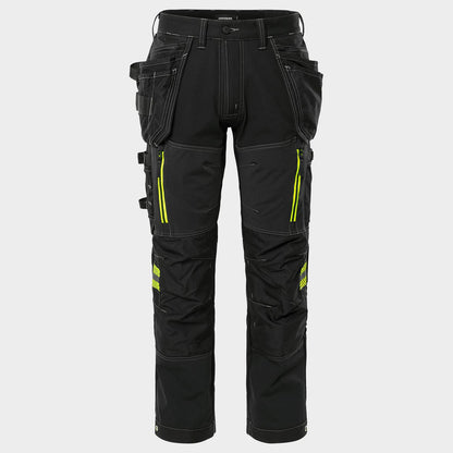 Παντελόνι εργασίας FRISTADS CRAFTSMAN STRETCH BLACK - 1