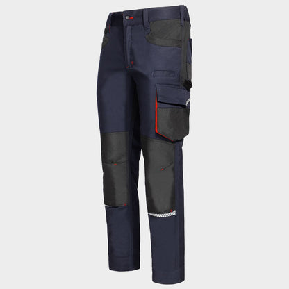 Work trousers KASTOR STRETCH DARK BLUE/RED - 4