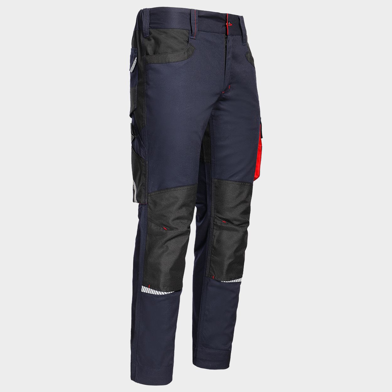Work trousers KASTOR STRETCH DARK BLUE/RED - 5