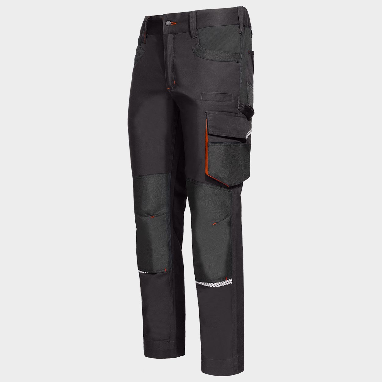 Work trousers KASTOR STRETCH GREY/ORANGE - 3
