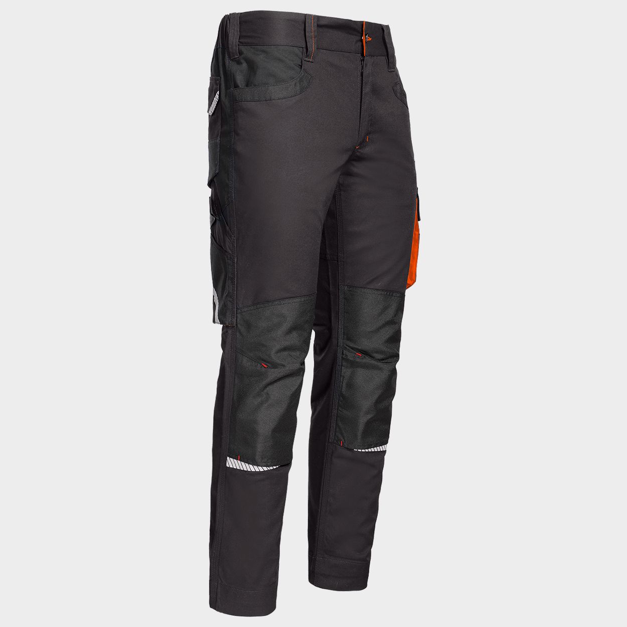 Work trousers KASTOR STRETCH GREY/ORANGE - 4