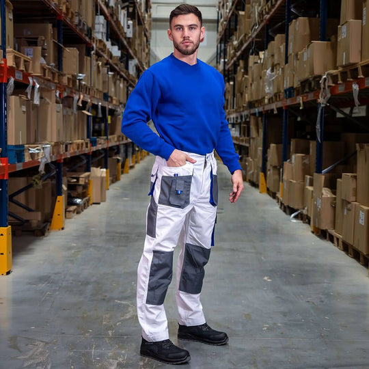 Work trousers KASTOR WHITE - 2