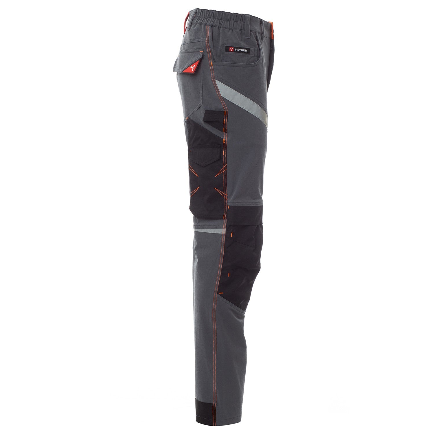 Work trousers PAYPER NEXT 4W GREY/BLACK - 3