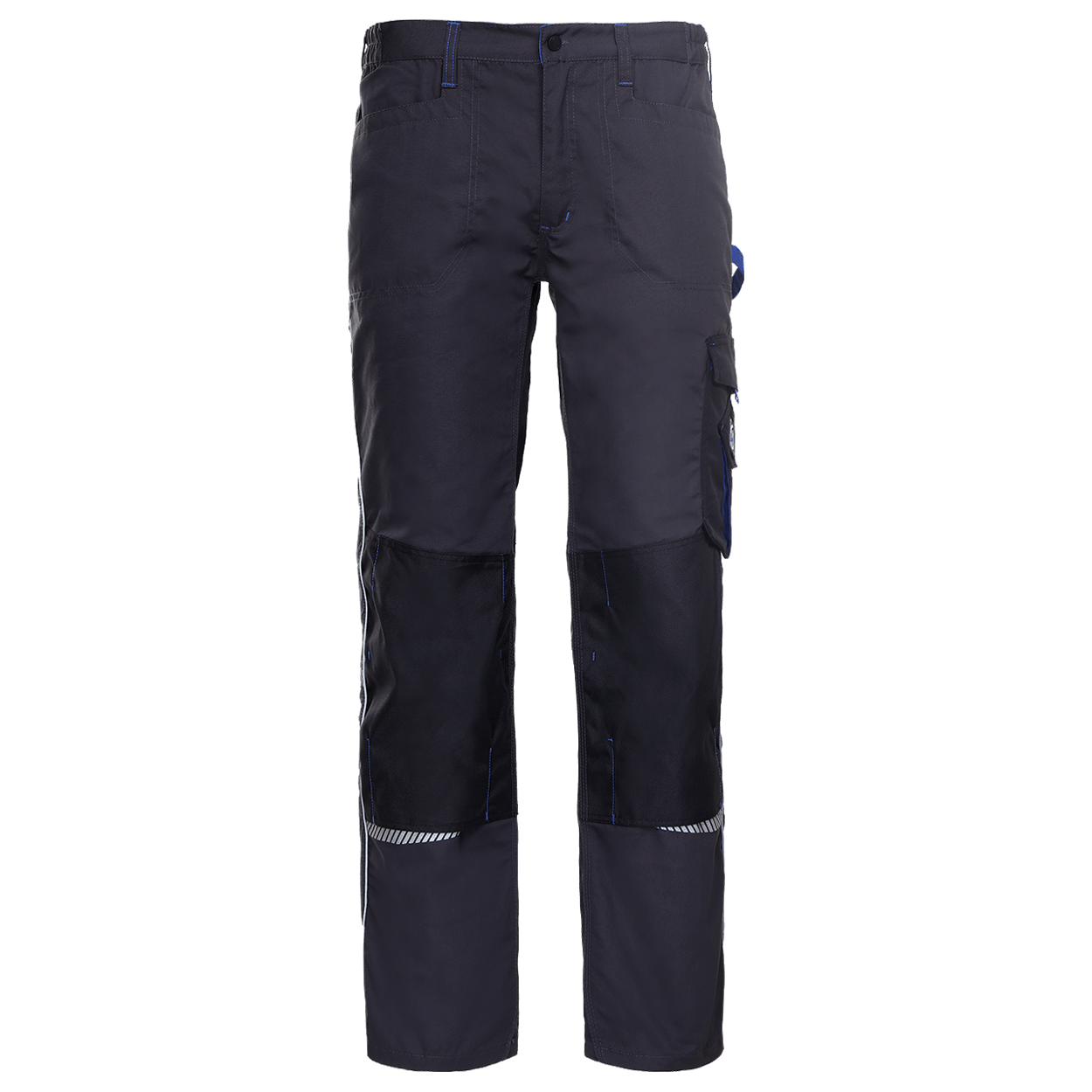 Work trousers PRISMA GREY/ROYAL BLUE - 1