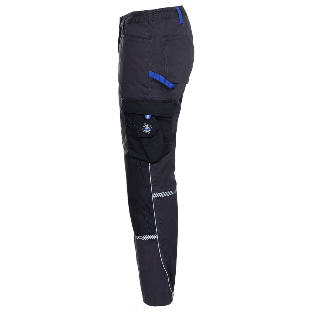 Work trousers PRISMA GREY/ROYAL BLUE - 3